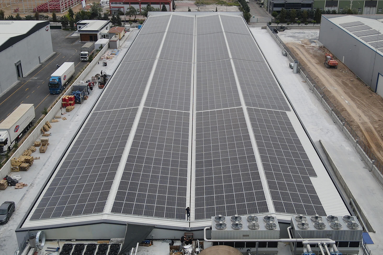 ÇevikBaş Roof Solar Power Plant Installation 1