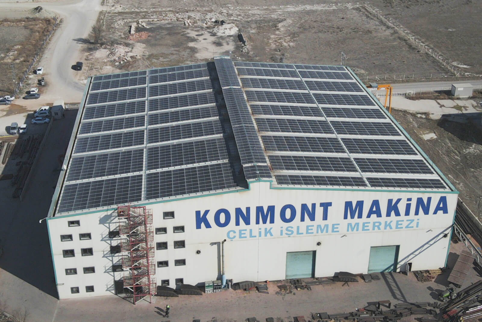 Konmont Makina Roof Solar Power Plant Installation